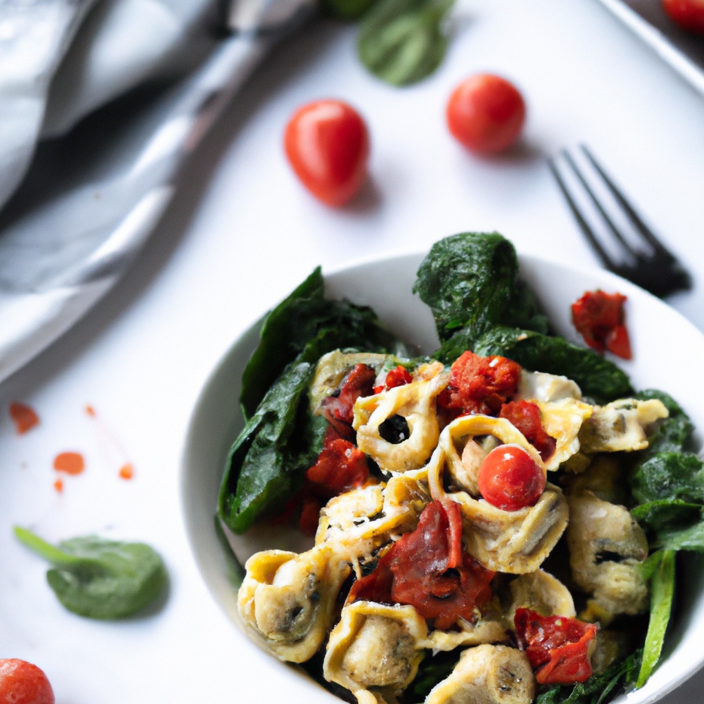 Tortellini With Baby Spinach And Sun Dried Tomatoes Recipe Wise