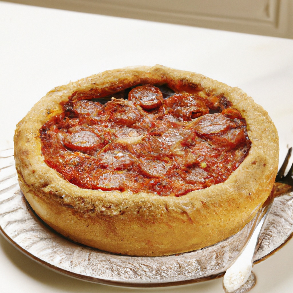 Chicago Style Deep Dish Sausage Pizza Real Deep Dish Recipe Wise