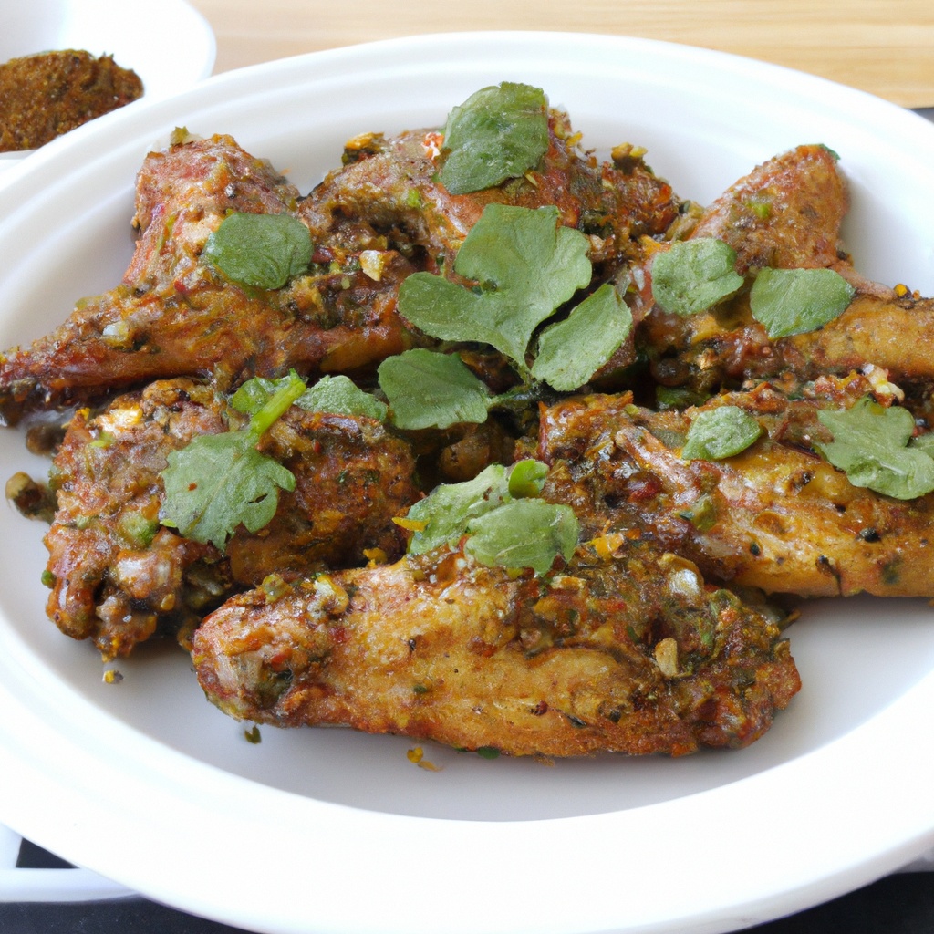 Chinese FiveSpice Chicken Wings With Cilantro Sauce Recipe Wise
