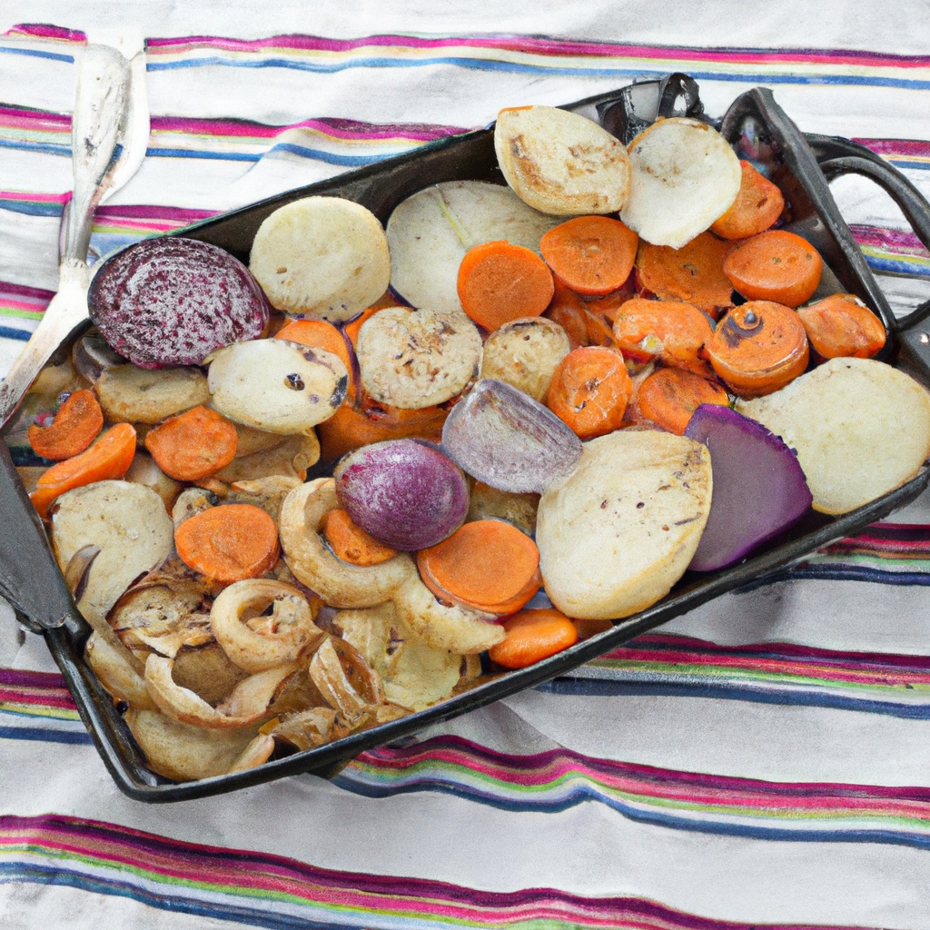 Easy One Tray Roasted Onions and Root Vegetables Recipe Wise