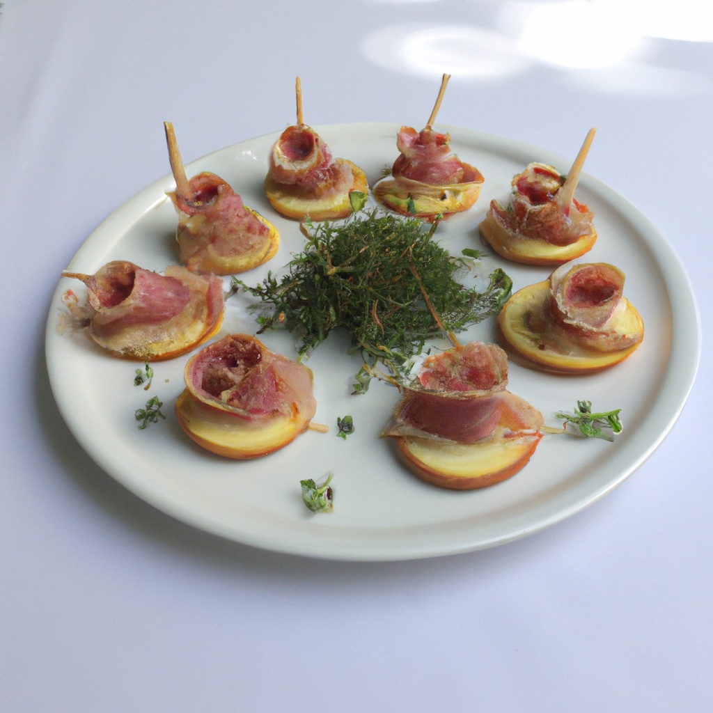 French Ham, Dijon and Cornichon Canapes With Fresh Thyme Recipe Wise