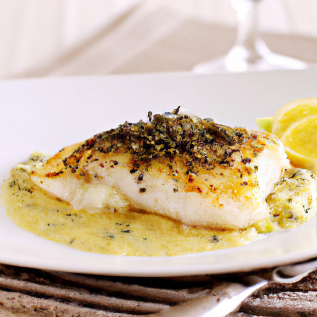 Grilled Halibut With LemonHerb Crust Recipe Wise