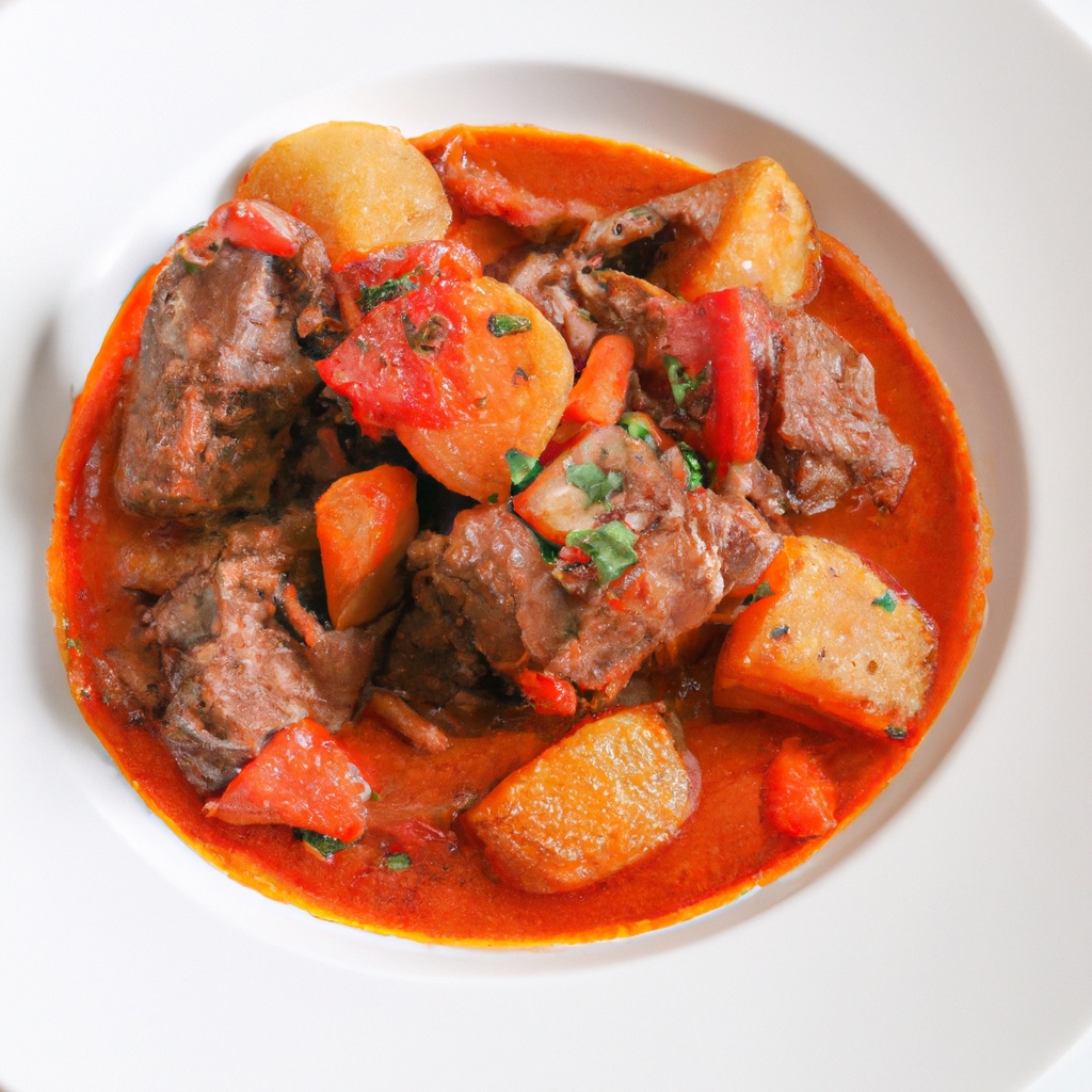 Guisado De Res En Salsa De Jitomate - Beef Stew in Tomato Sauce ...