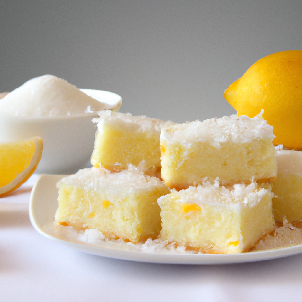 Lemon Bars With Coconut Shortbread Crust Recipe Wise