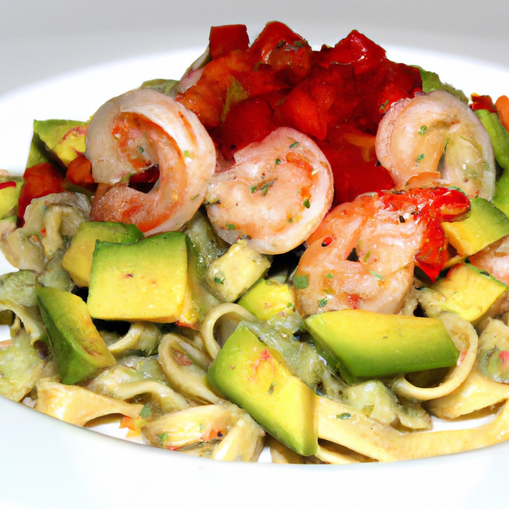 LimeShrimp Avocado Pasta Salad Recipe Wise