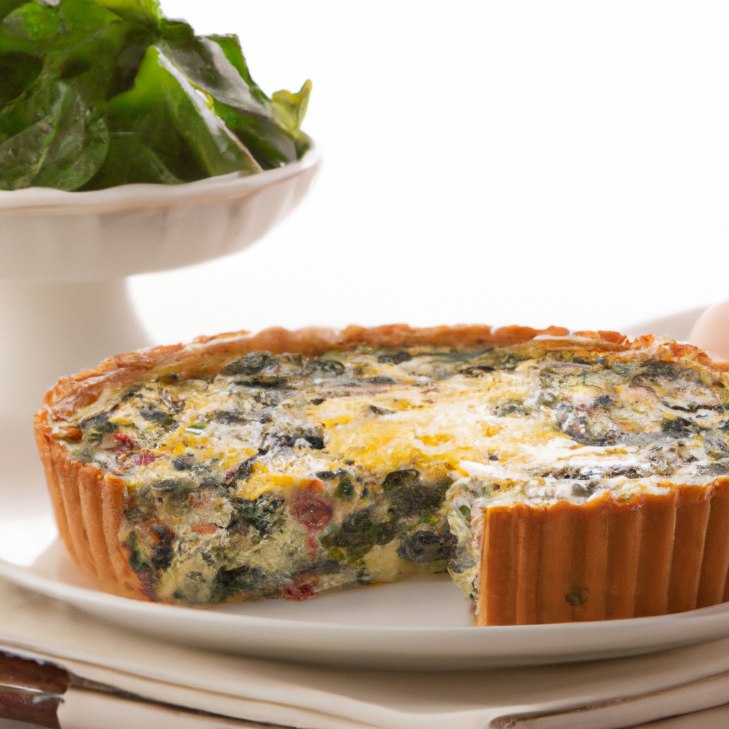 LowerCal Buttermilk Bacon Spinach Quiche Recipe Wise