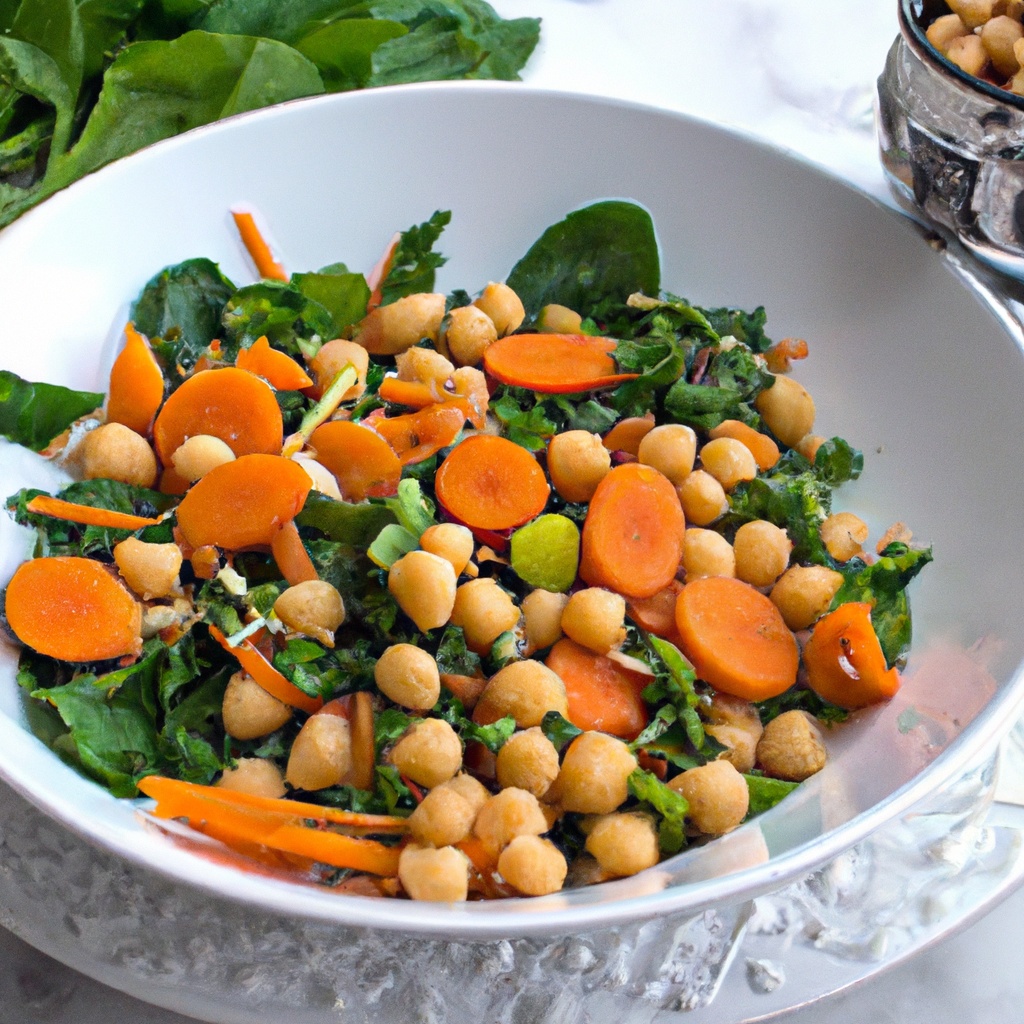 Moroccan Chickpea, Carrot & Spinach Salad – Recipe Wise