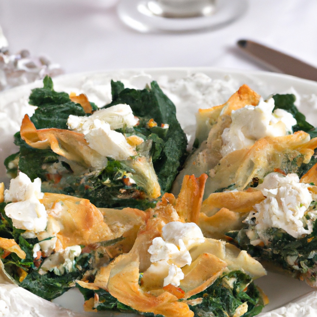 Phyllo Triangles With Spinach , Feta and Ricotta Recipe Wise