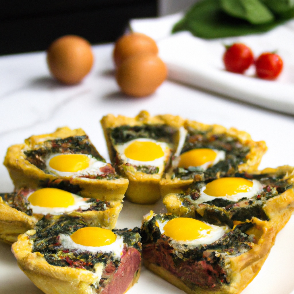 Prosciutto, Spinach, and Egg Pies Recipe Wise