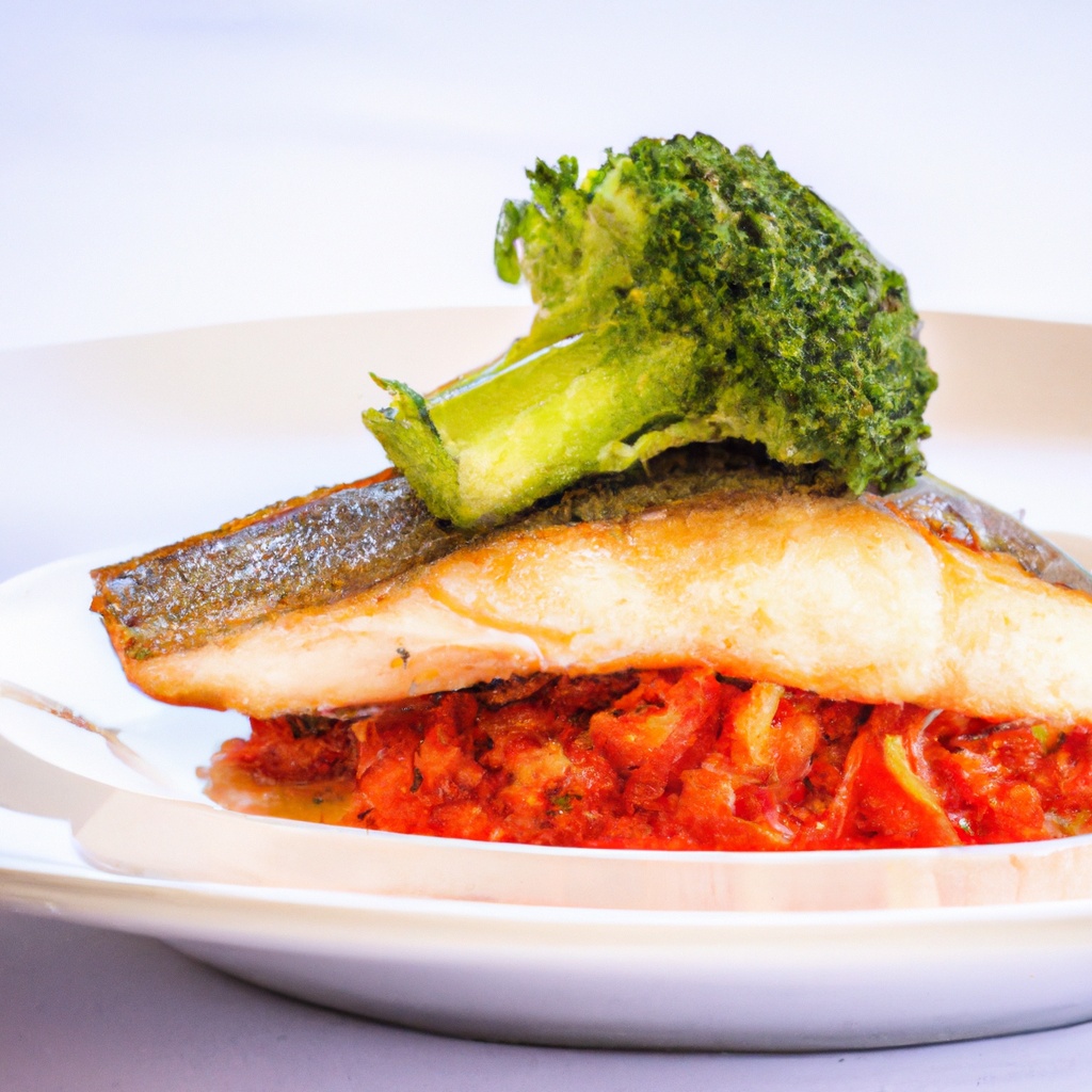 Seared Chilean Sea Bass With ShallotTomatoBroccoli Risotto Recipe Wise