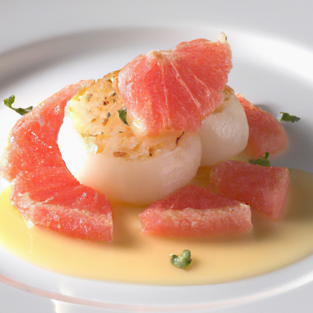 Seared Scallops With Grapefruit Beurre Blanc Recipe Wise