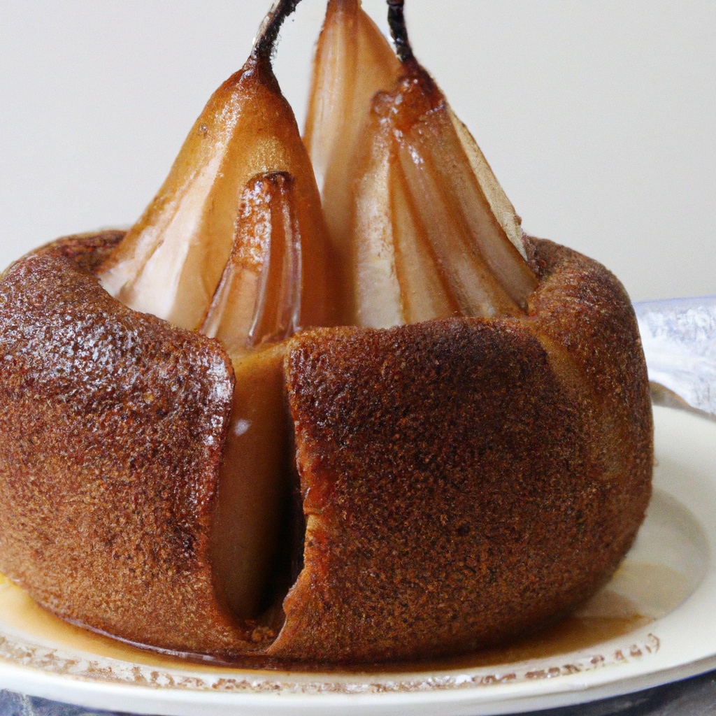 UpsideDown Toffee Pear Cake Recipe Wise