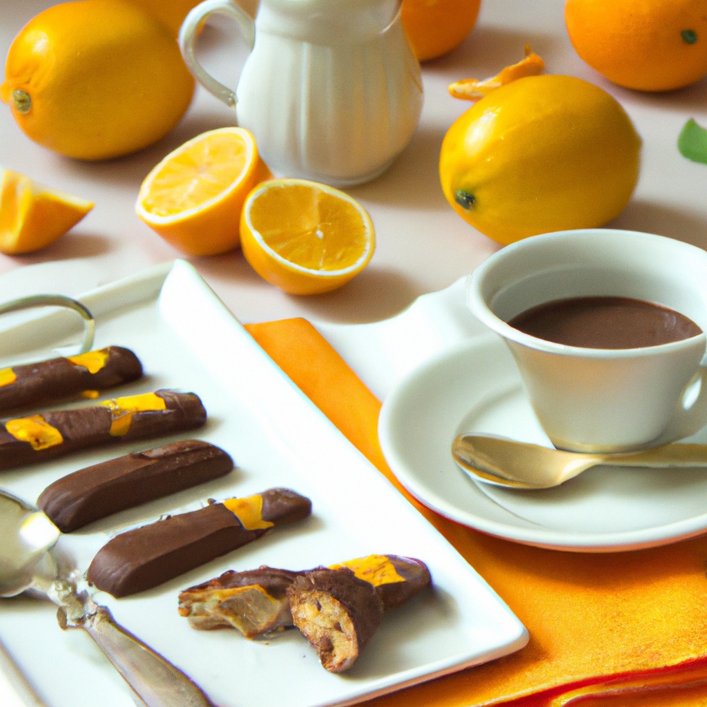Chocolate Dipped Citrus Biscotti