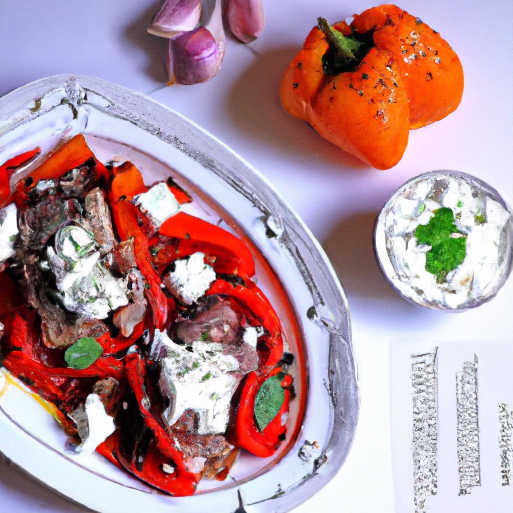 Greek-Style Pork Chops With Roasted Bell Pepper and Feta
