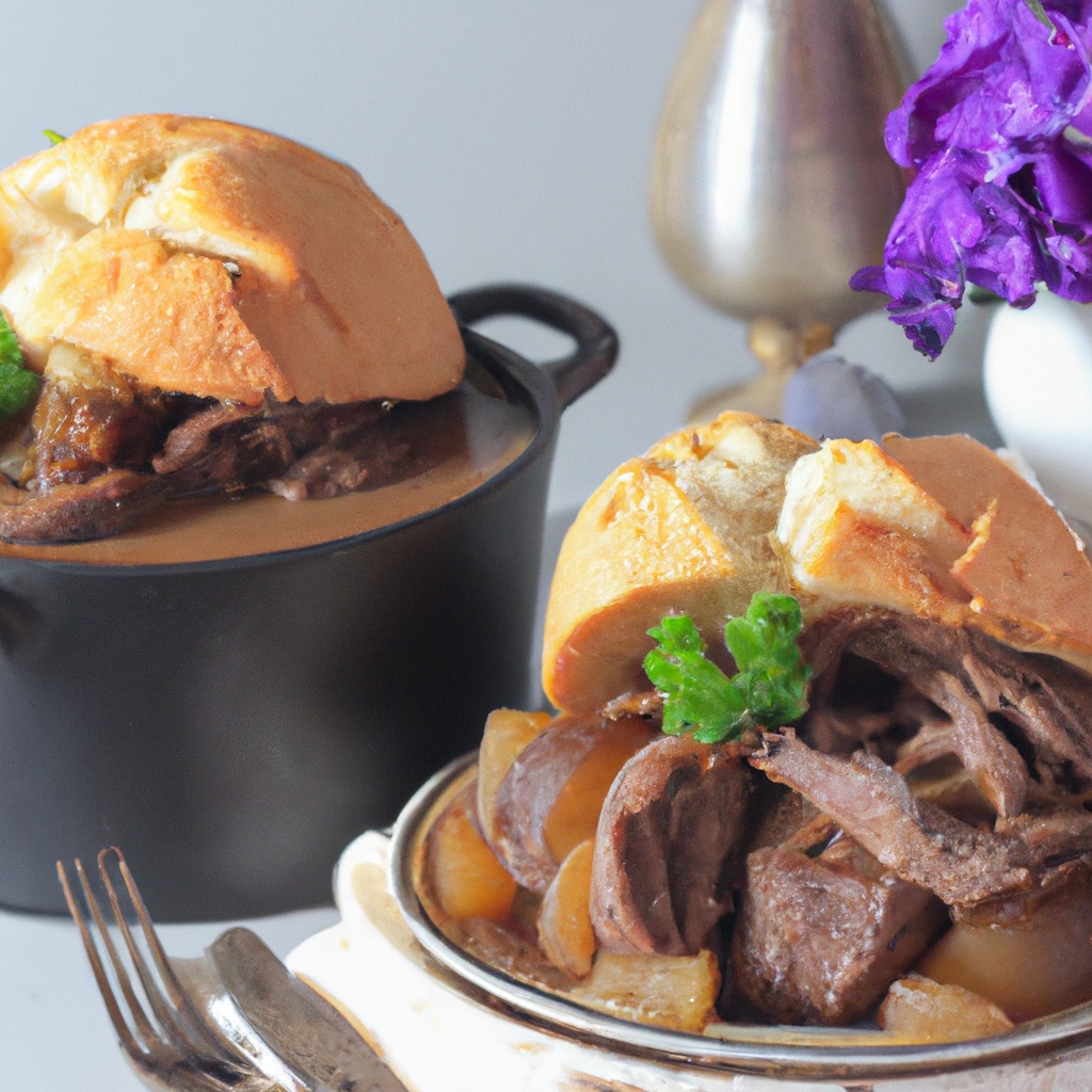 Hot Beef Sandwiches- Dutch Oven