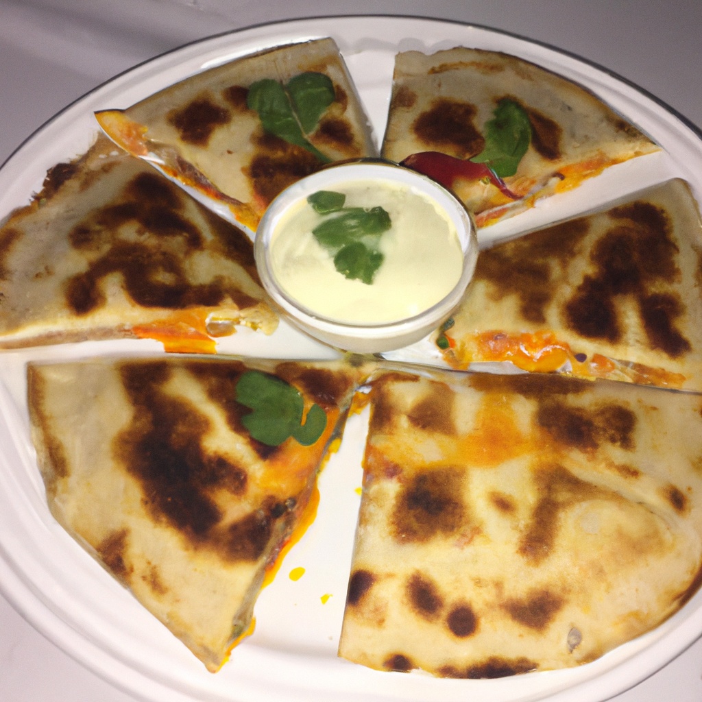 Crunchy-Gooey Chicken Quesadillas