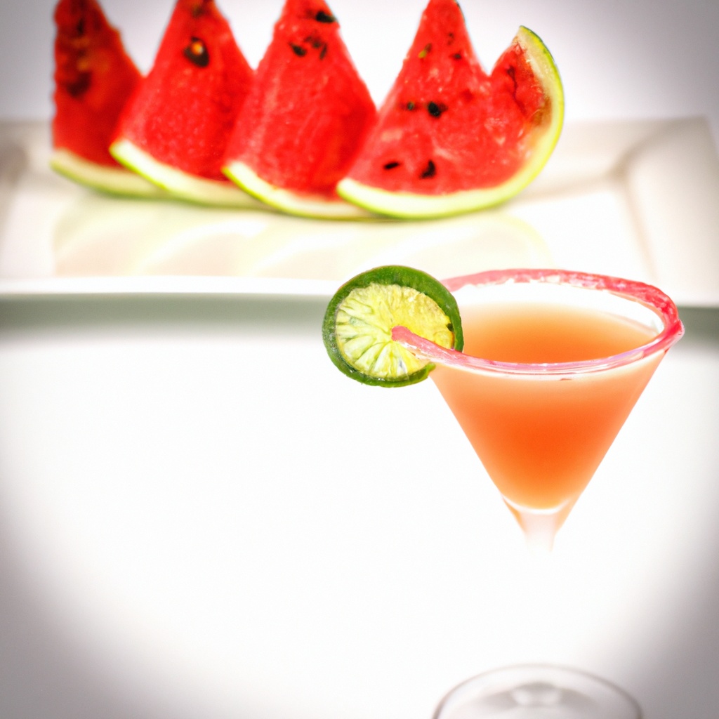 Serrano Chili and Watermelon Margaritas
