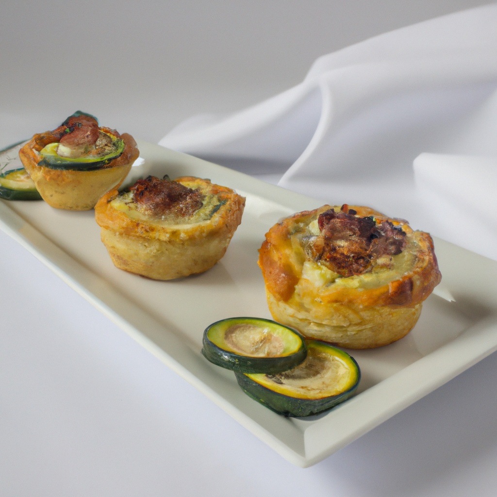 Mini Bacon & Zucchini Pies