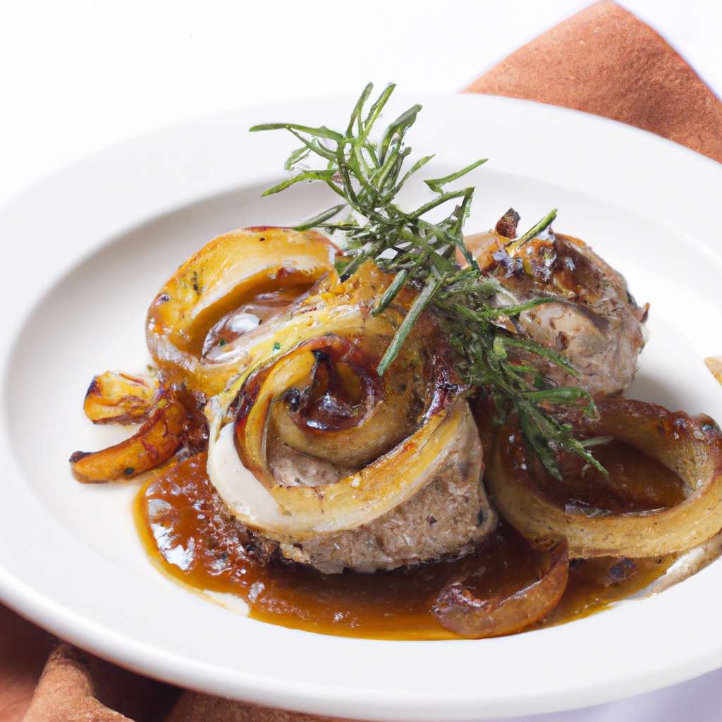 French Onion Pork Tenderloin Medallions