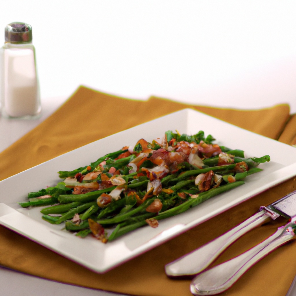 Green Beans With Pancetta and Onion