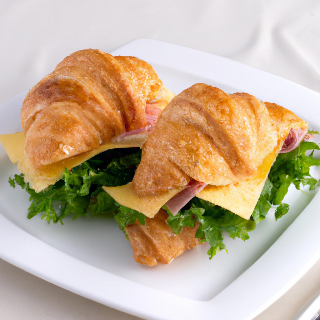 Ham and Cheese Croissant Sandwiches