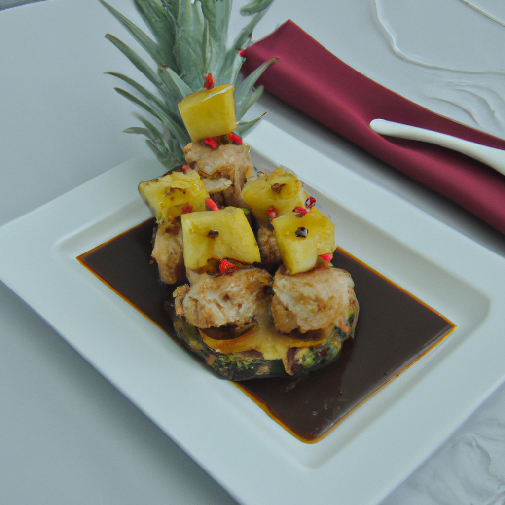 Chicken Satay W- Pineapple