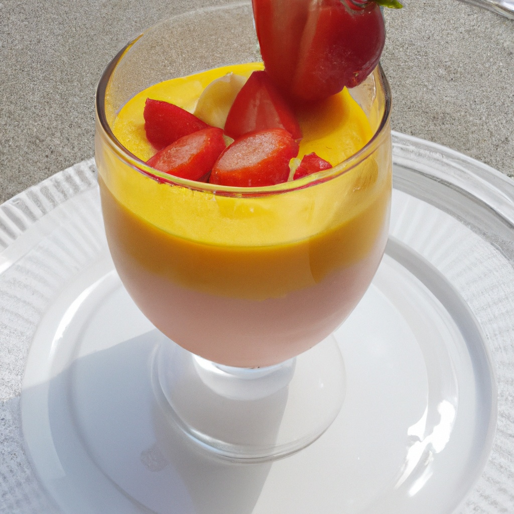 Mango and Strawberry Smoothie