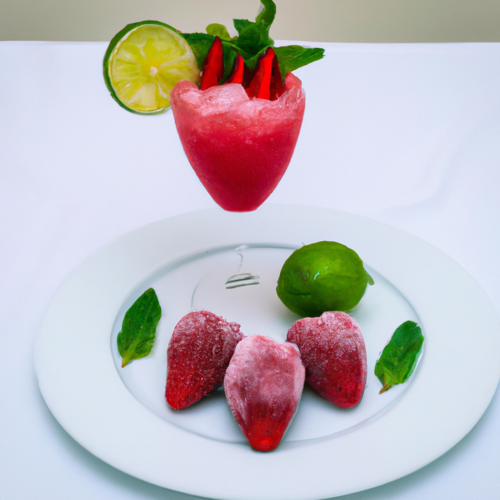 Frozen Strawberry Mojitos