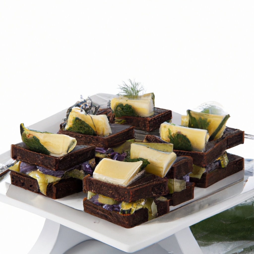 Mini Pumpernickel Grilled-Cheese and Pickle Sandwiches