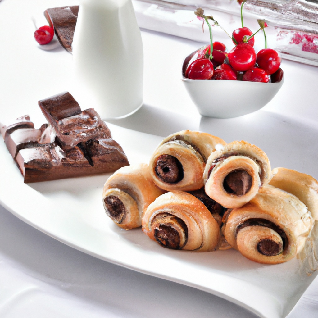 Milk Chocolate Cherry Scrolls