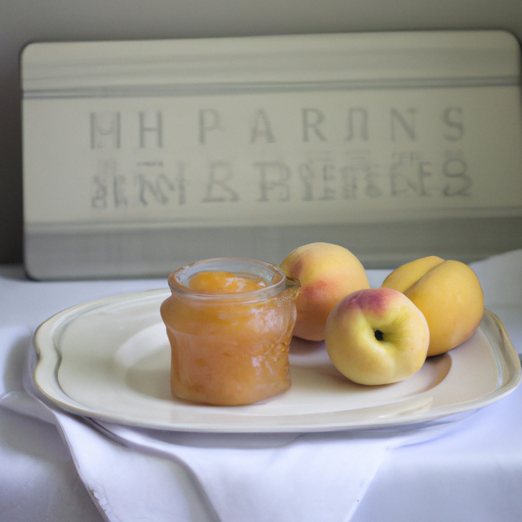 The Best Natural Peach Jam or Filling