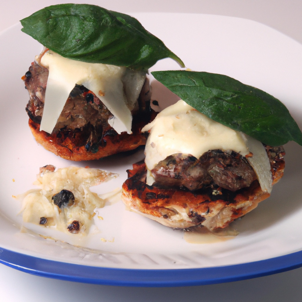 Grilled Gorgonzola-Basil Burgers