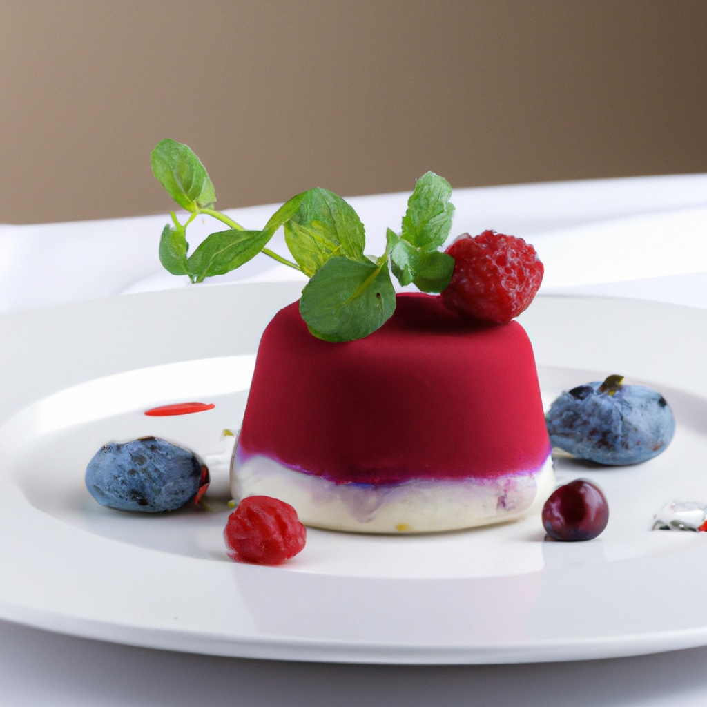 Russian Blueberry and Raspberry Pudding