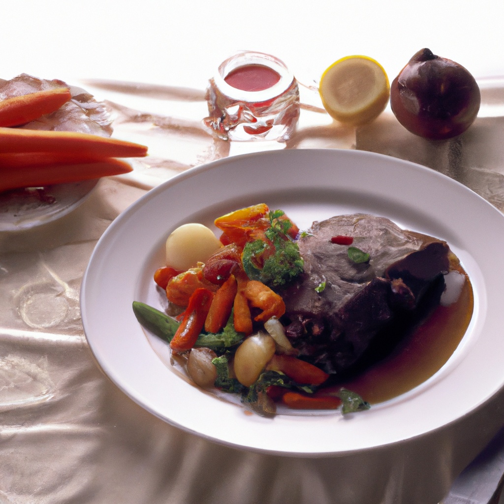 Flemish Beef Sirloin in Beer Sauce With Savory Vegetables