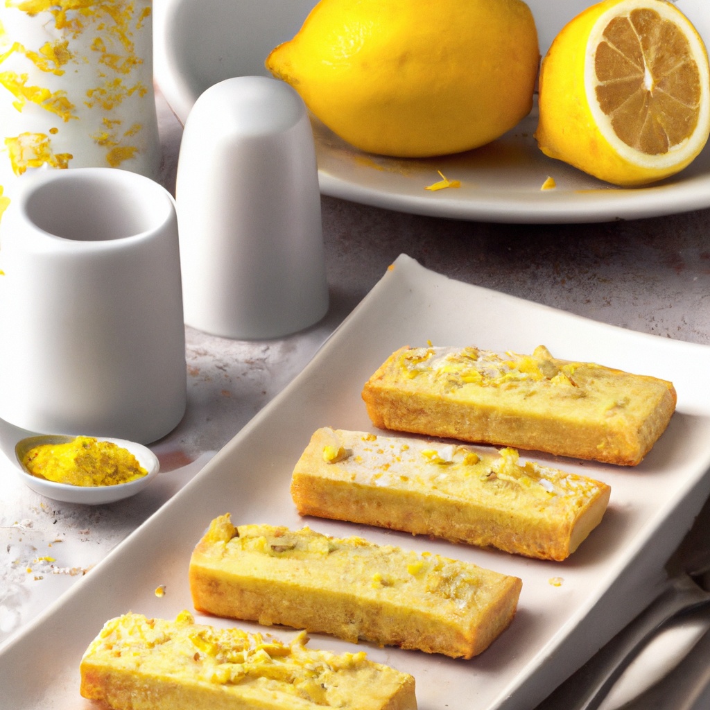 Lemon Biscotti With Lemon Drizzle