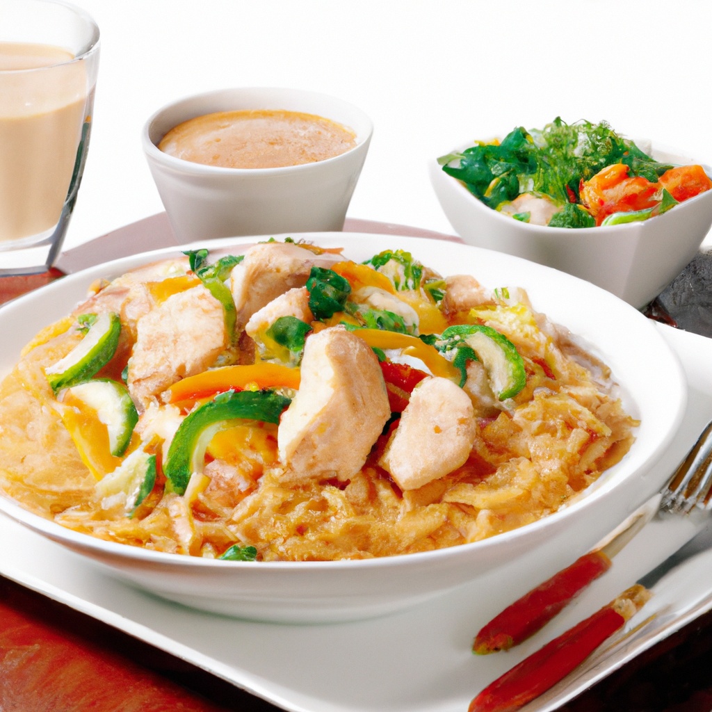 Chinese Curried Noodles With Chicken and Vegetables