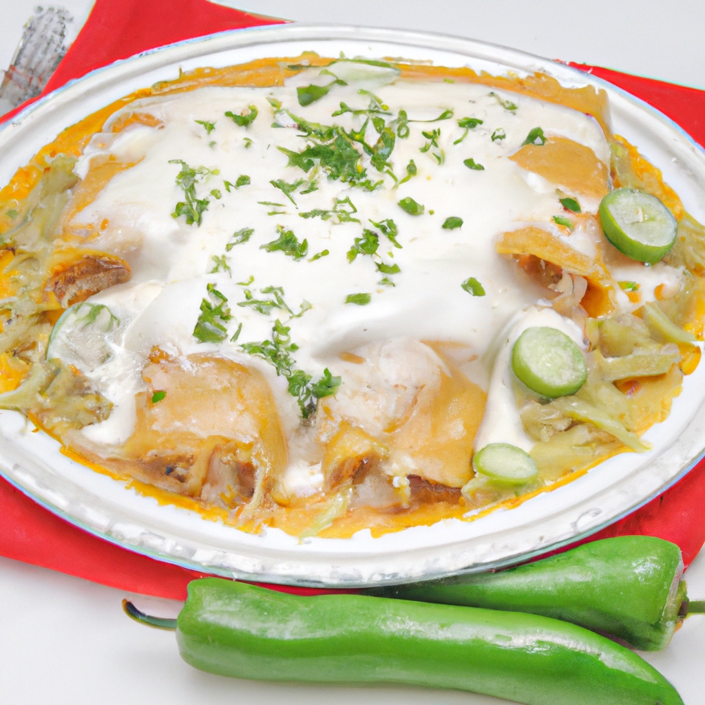 Monster Sour Cream Enchiladas