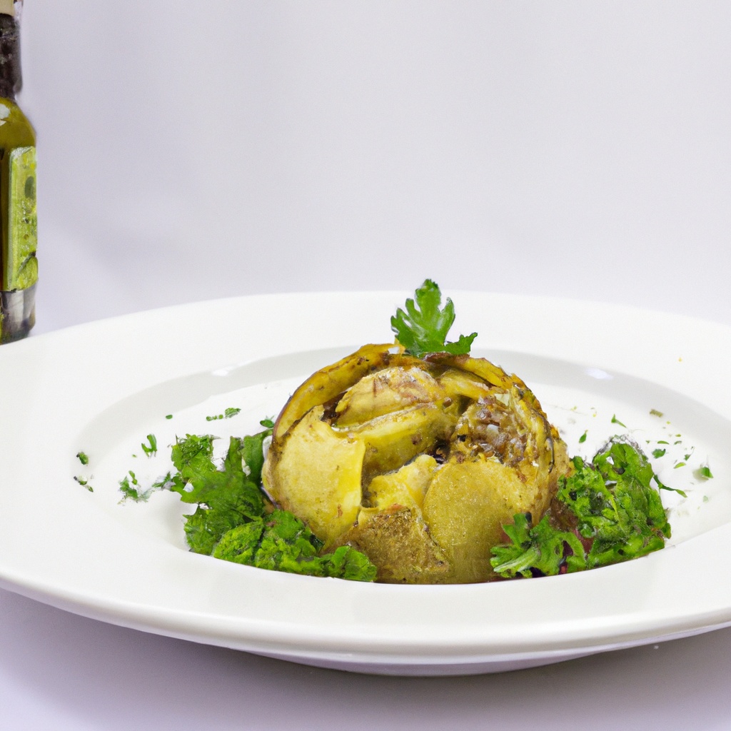 Potato, Artichoke and Parsley Tagine