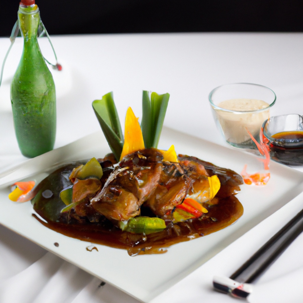 Chinese Sticky Pork Chops With Stir Fry Vegetables