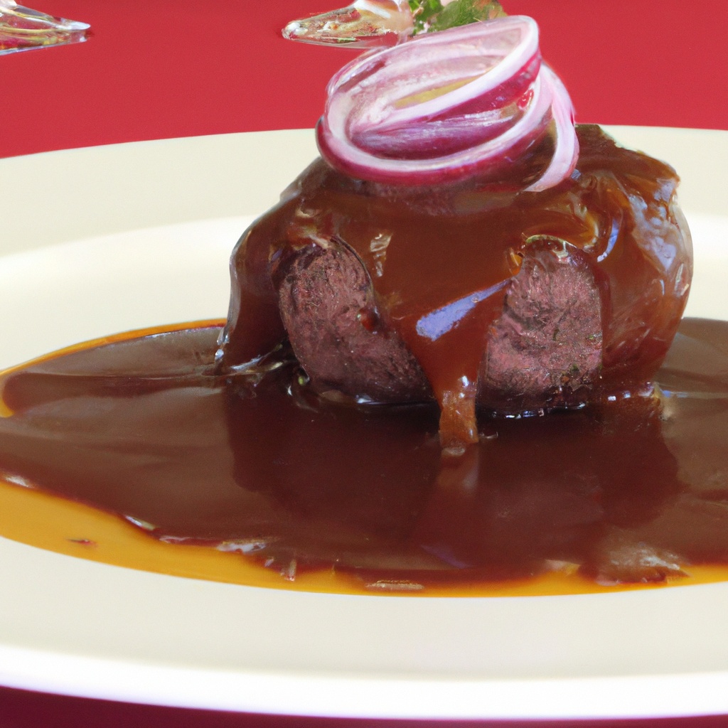 Caramel-Merlot Sauce for Filet Mignon
