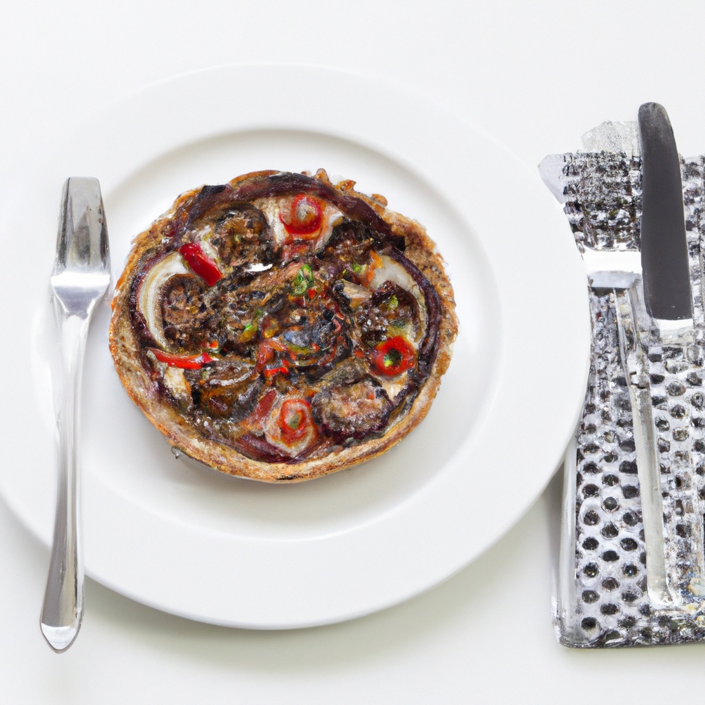 Quiche Rôtie D’aubergine, De Tomate Et D’olive