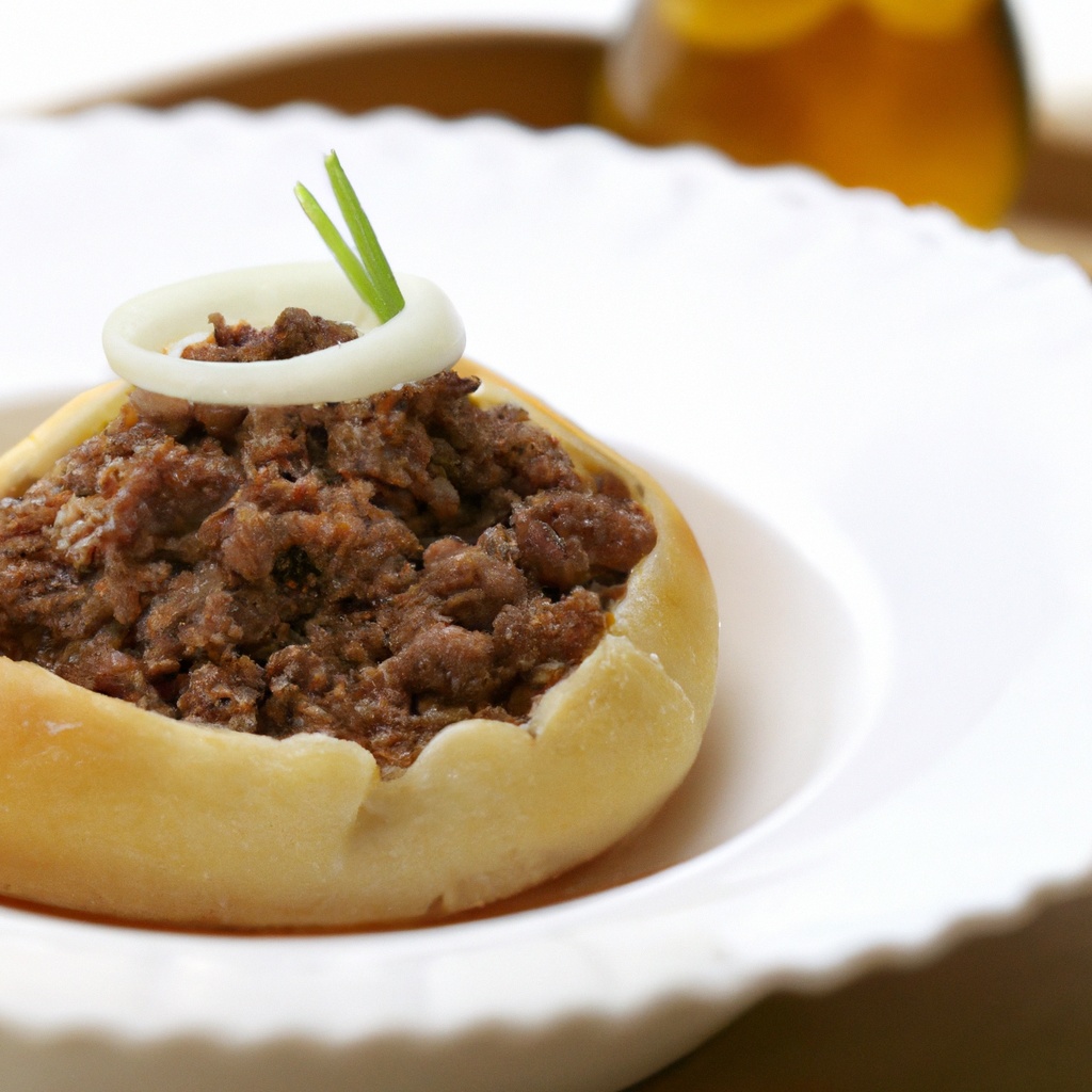 Feteer Bel Asaag (Pastry With Ground Meat)