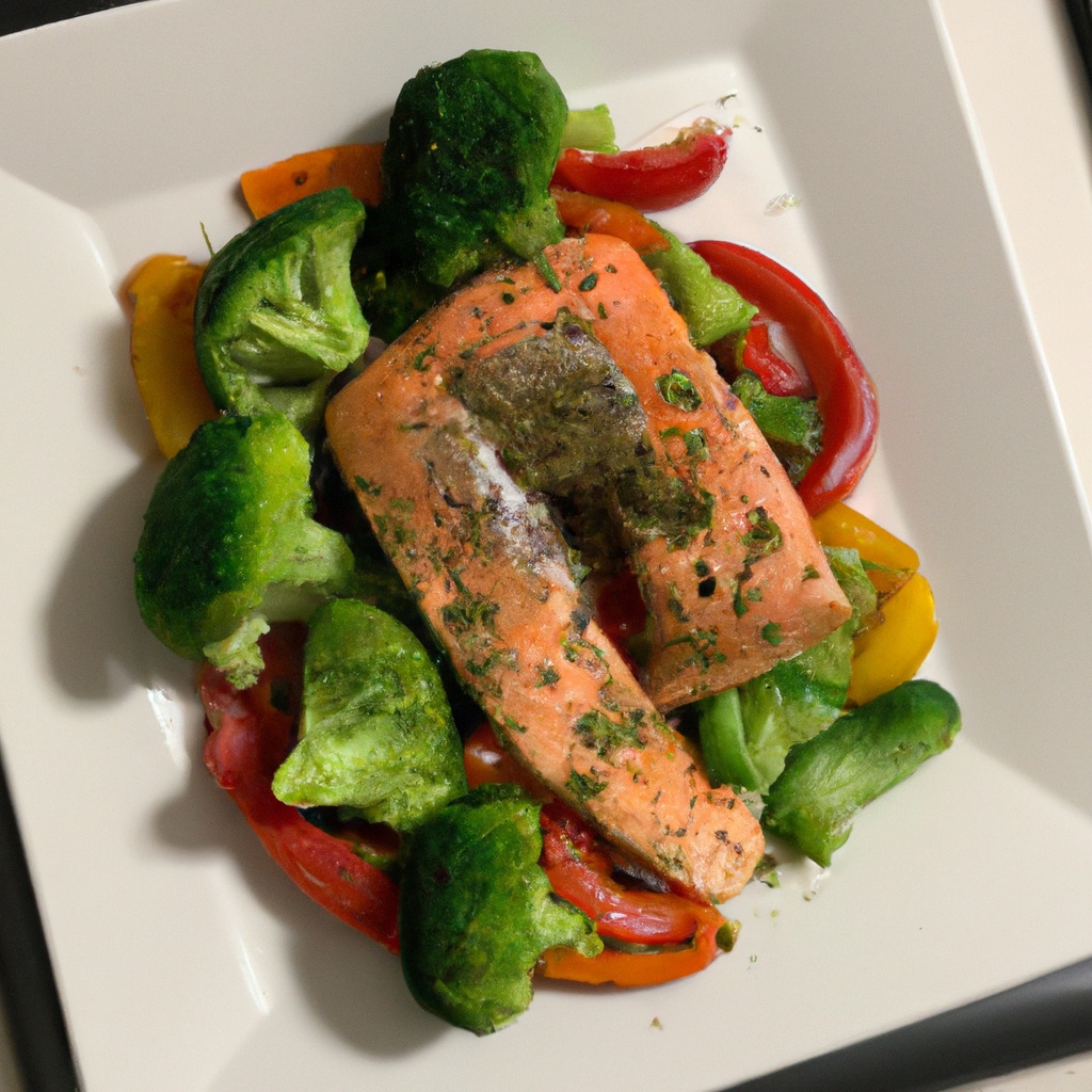 Salmon and Vegetable Sheet Pan Dinner