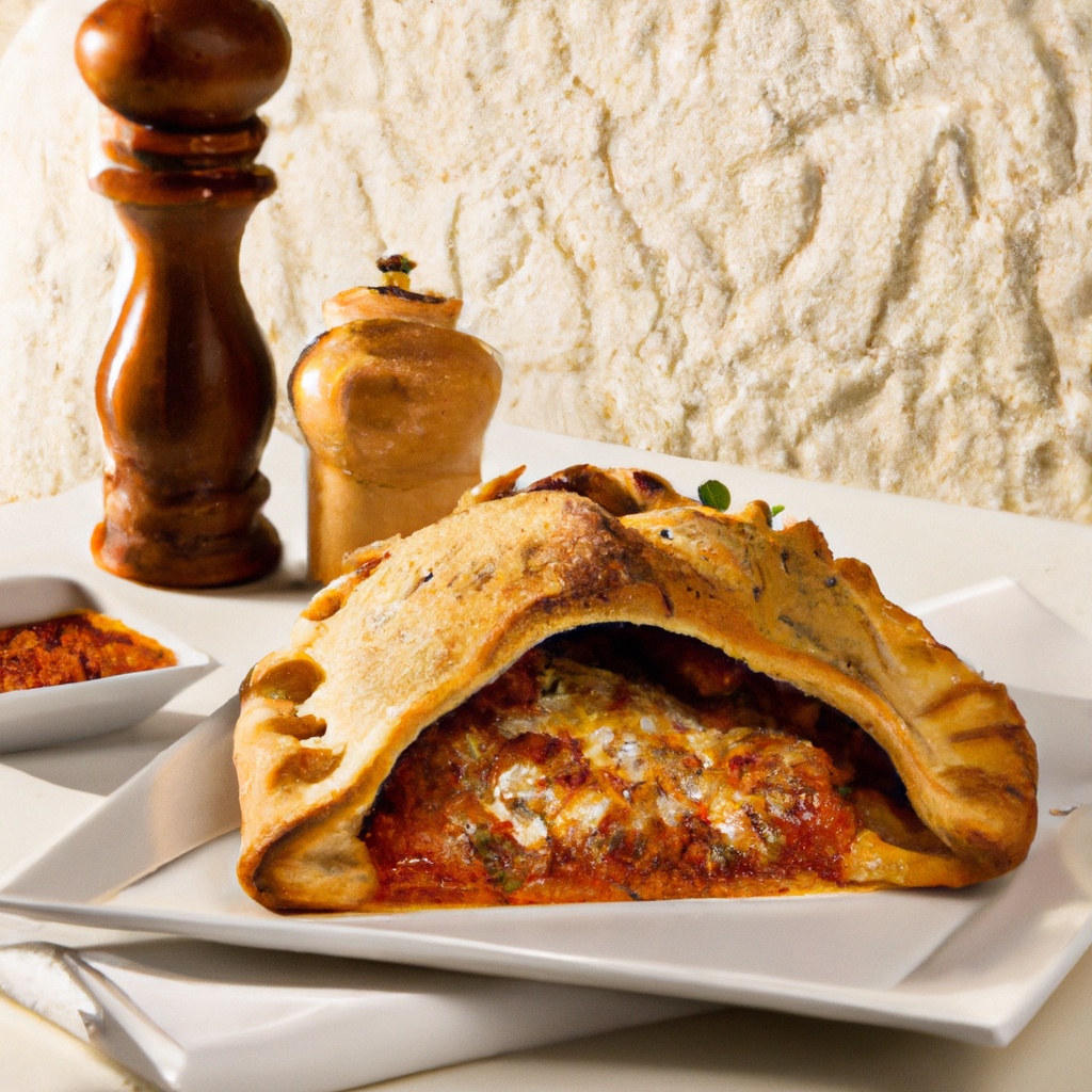Sausage and Pepperoni Cheese Stuffed Calzone