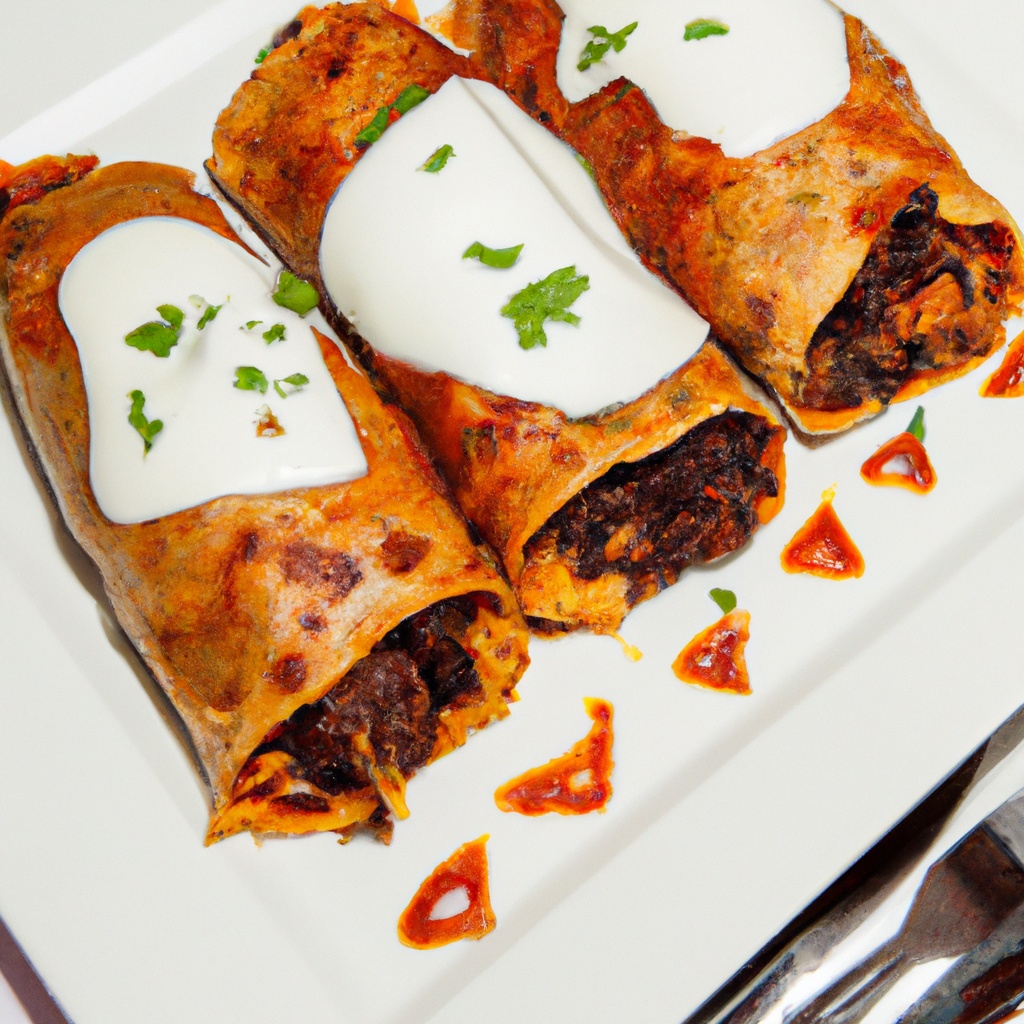 Chili Potato Burritos