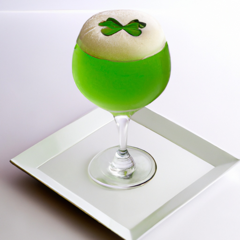 Champagne Shamrock Cocktail