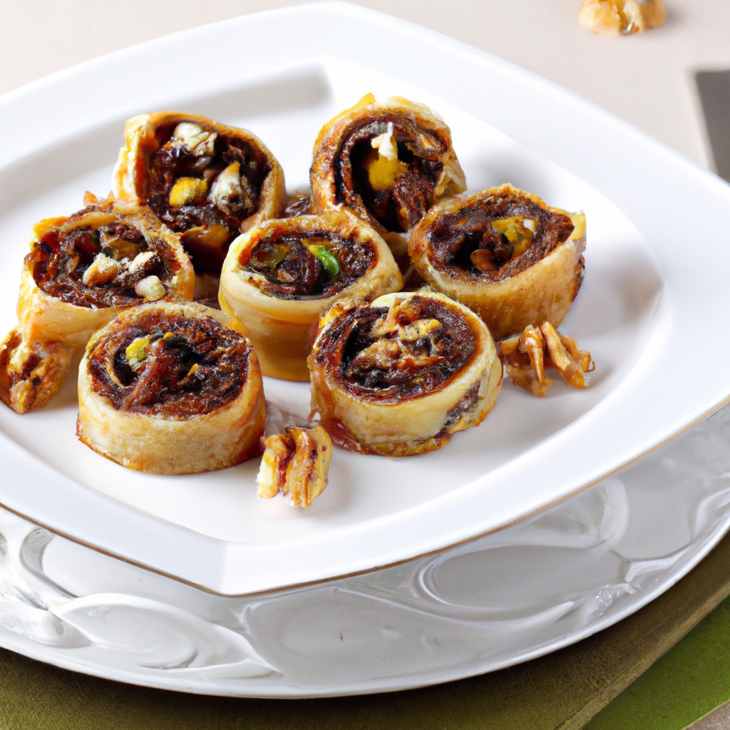 Date and Walnut Pinwheels