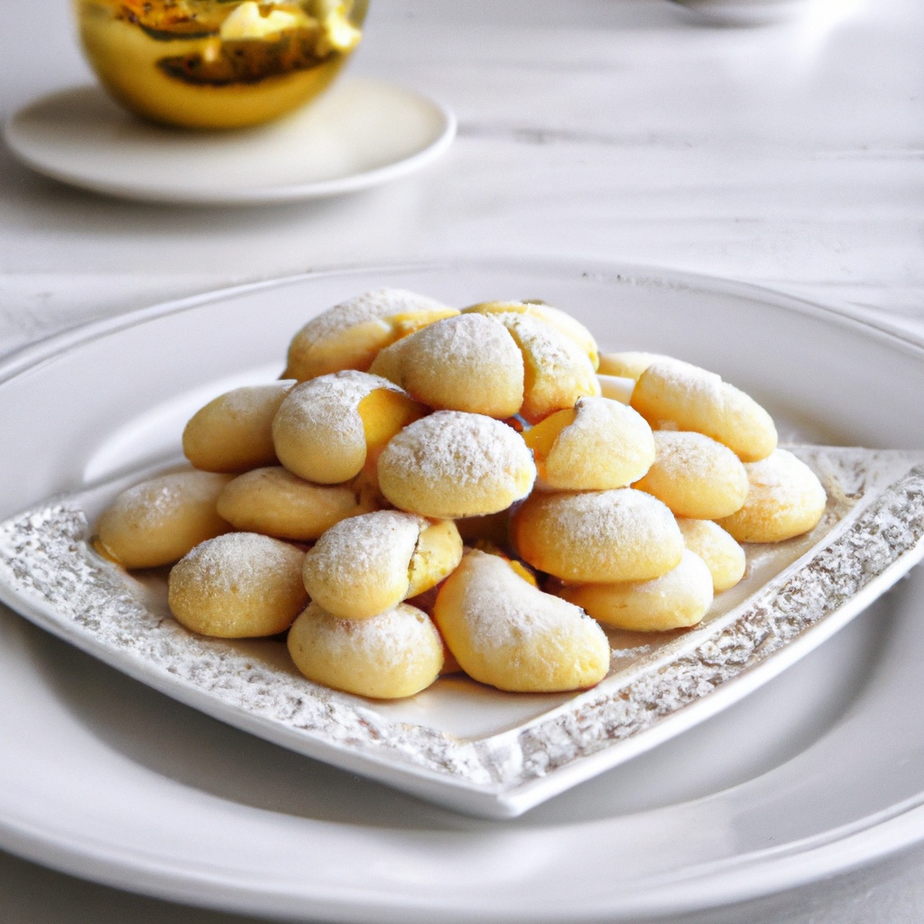 Kourambiethes (Greek Almond Shortbreads)