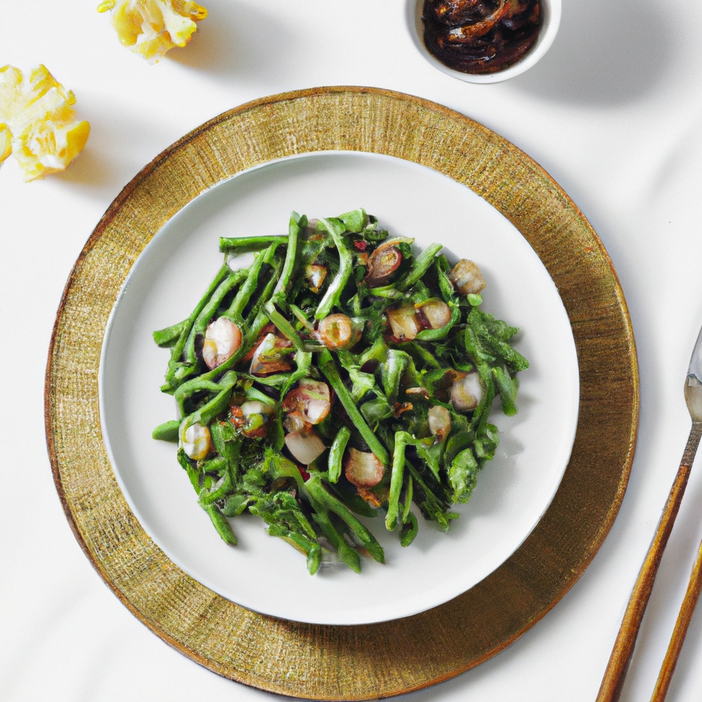 Long Beans Stir-Fried With Silk Squash and Cloud Ear Mushrooms