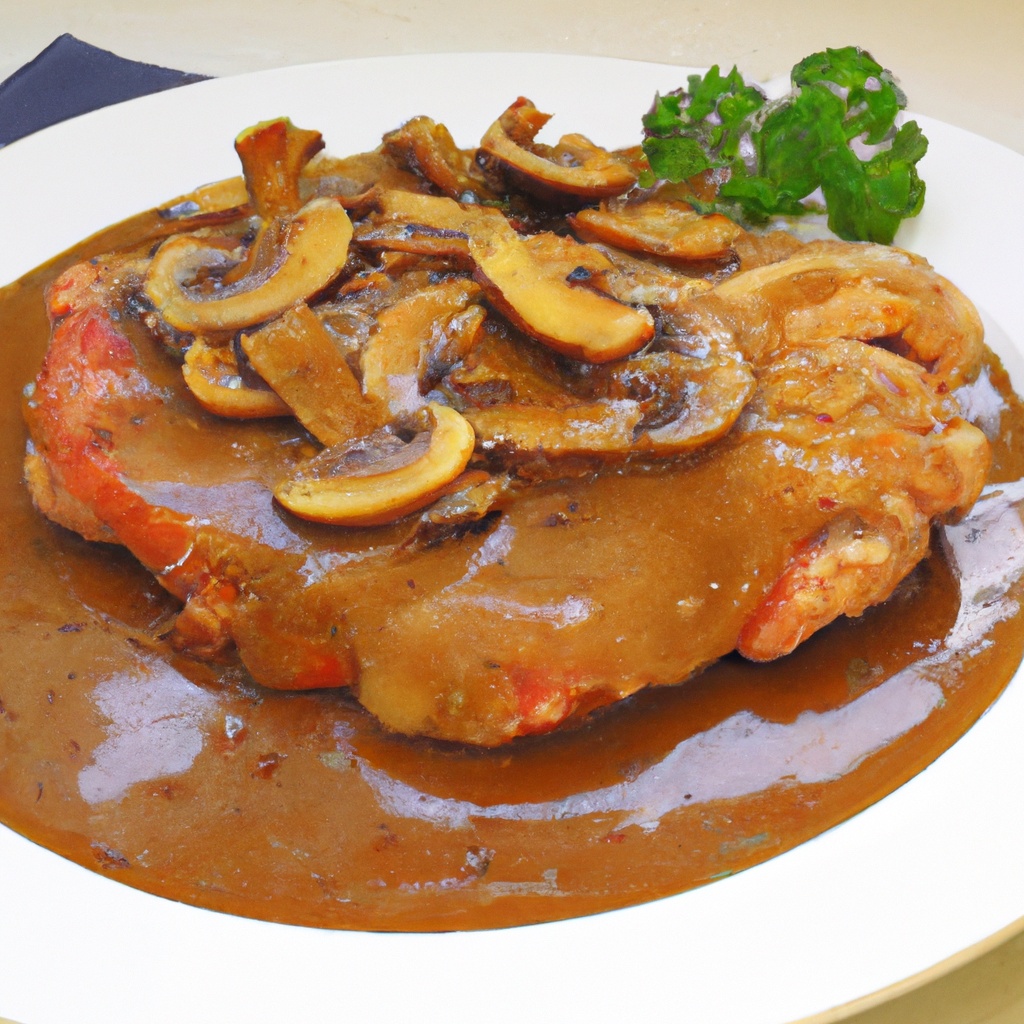 Jagerschnitzel With Bacon Mushroom Gravy